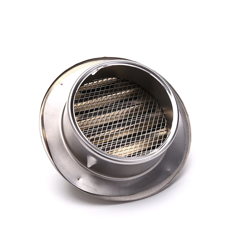 Waterproof Design Stainless Steel Wall Ceiling Air Vent Ducting Ventilation Exhaust Grille Cover Outlet Heating Cooling Vent Cap