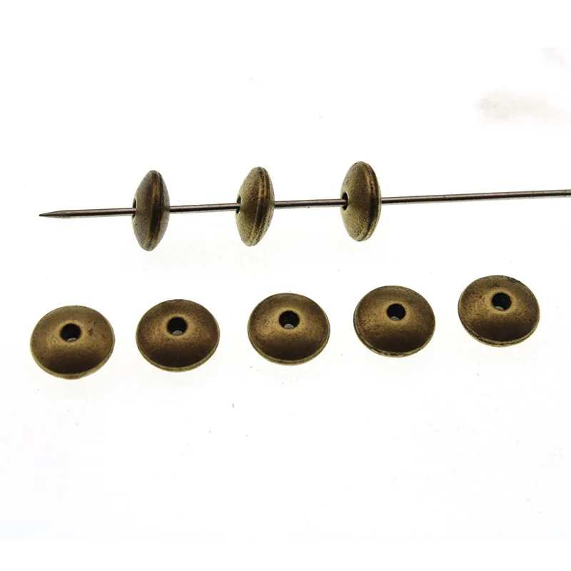 20 шт. Металлические овальные бусины-разделители в форме НЛО для изготовления