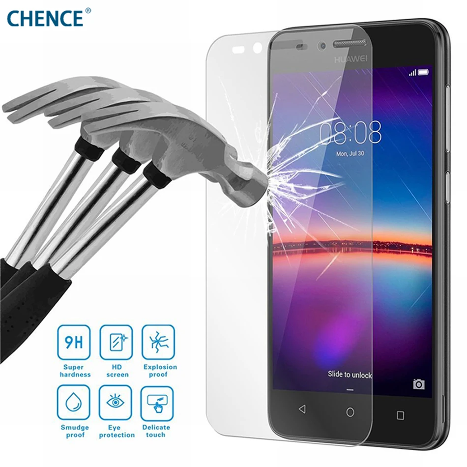 2 шт. 2.5D закаленное Стекло для huawei Y3 II/Y3 2/Y3ii LUA-L03 LUA-L02 LUA-L21 LUA-U22 LUA-L03 чехол с защитной пленкой для экрана крышка