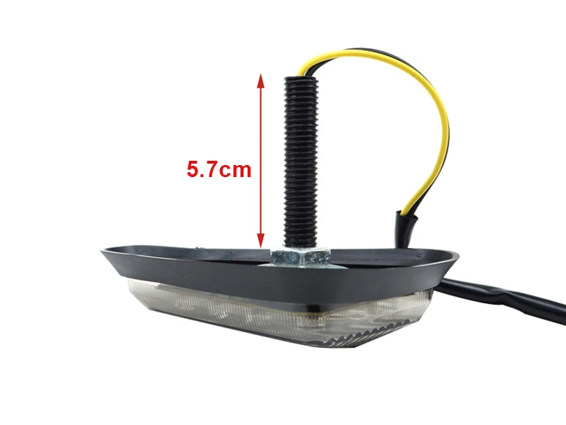 12 В мотоцикл боковой маркер сигнальные индикаторы мотоцикл светодиодный указатель поворота сигнал направления треугольник мигалка вспышка лампа