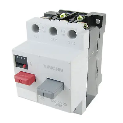 

4-6.3A 3 Pole 3P 20A Moulded Case Circuit Breaker DZ108-20 3VE1