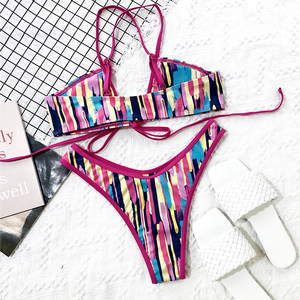 product - wholesale Bandage bikini Print swimsuit women High cut swimwear Women Brazilian bathing suit beach wear biquini swim suit - 10