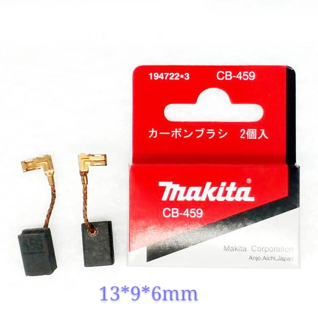 2 шт. угольные щетки для угловая шлифовальная машина Makita GA 5030 CB-459 6 мм* 9 мм* 13 мм угольные щетки Замена