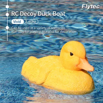 

Flytec V203 2 in 1 RC Racing Yellow Duck Boats Radio Remote Controlled Bait Ship RTR Toys for Fishing Mini Fish Finder Model