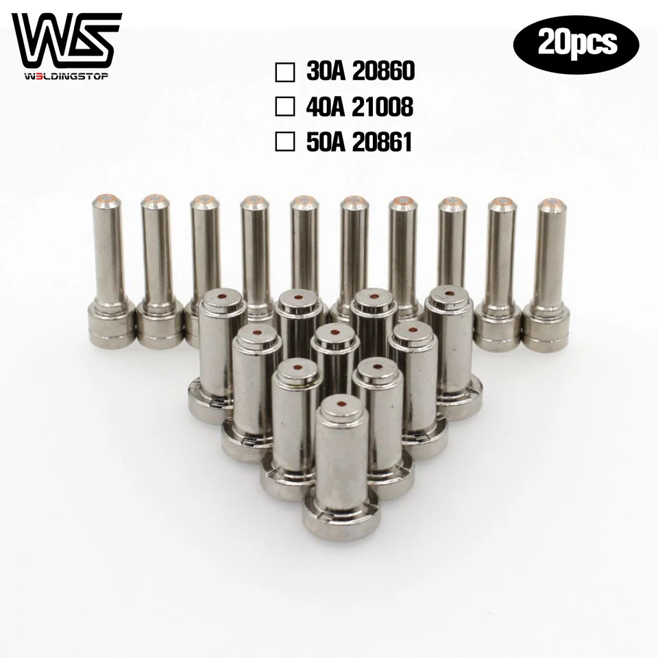 15-Pack ESAB PT-31XL Plasma Torch Consumables - Electrode 20862 & Nozzle 20861 Tips (50A) - View #8