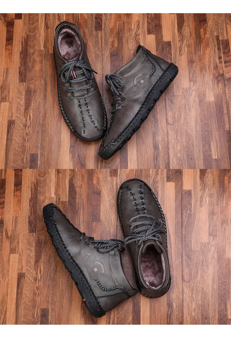 39-48 мужские ботинки брендовые модные удобные кожаные ботинки#6018