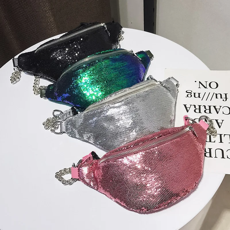 

2018 Spring And Summer New Style Wallet Women's Korean-style Versitile Fashion Sequin Shoulder Bag Trend Practical Multi-functio