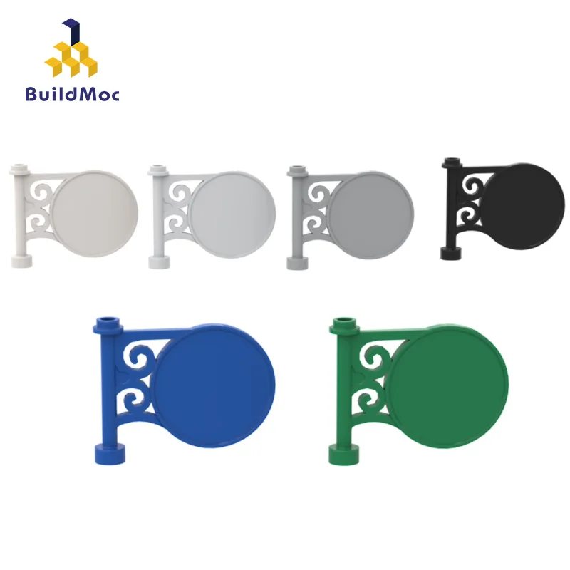 

BuildMOC Compatible Assembles Particles 13459 1x5x3 Road Sign Building Blocks Parts DIY electric Education Toys Children Gifts