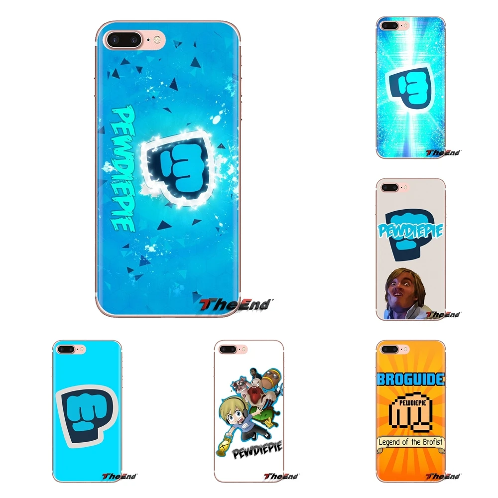 TPU Covers For Huawei Honor 7X V10 6C V9 6A Play 9 Mate 10 Pro Y7 Y5 P8 P10 Lite Plus GR5 2017 PewDiePie Pewds Legend of Brofist |