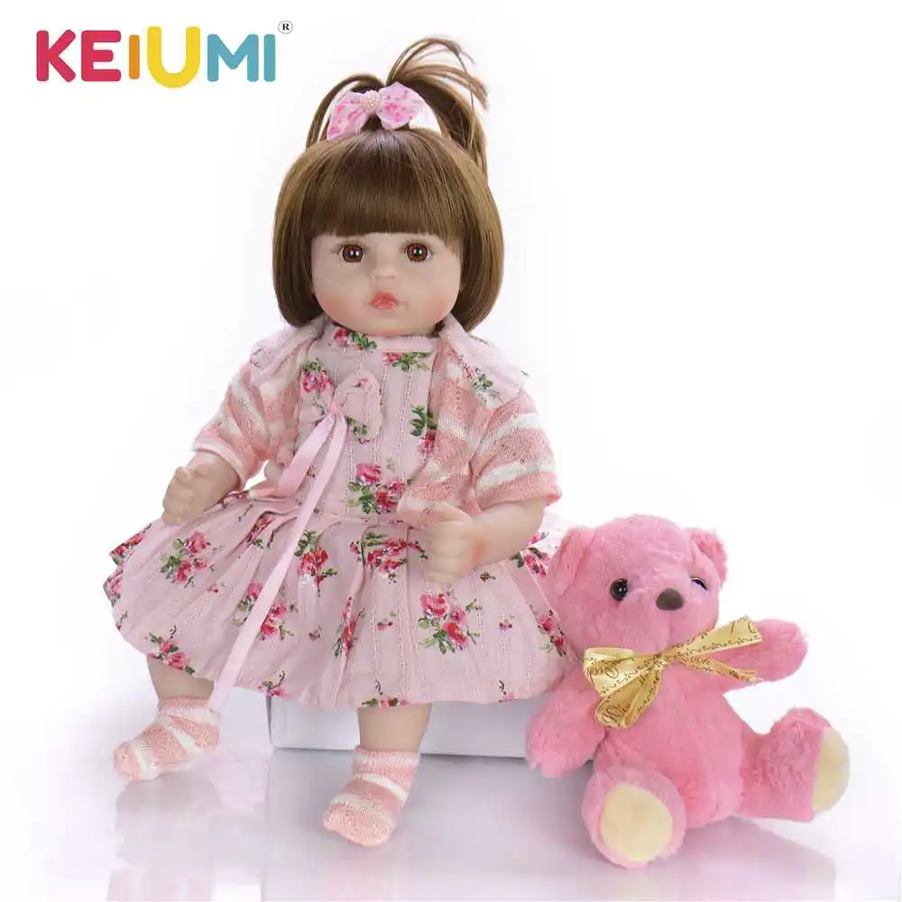 

Cute Soft Vinyl Reborn Doll Babies Realistic Princess Girl Doll Baby Toy Charming Bonecas Reborn For Children Playmate Long Hair