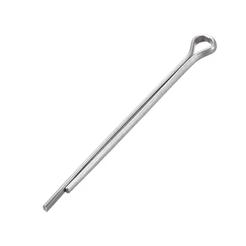 

uxcell 50Pcs Split Cotter Pin - 3/32 inch x 1 31/32 inch (2.5mm x 50mm) Carbon Steel 2-Prongs Silver Tone for Home DIY