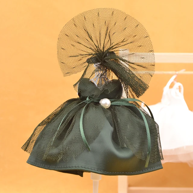 6 inch Bjd Doll Clothes For Dolls 16cm Toys Wedding Dress Spring Summer Autumn Winter Season Clothing Suit Furs For Girls 15cm Wed dress F