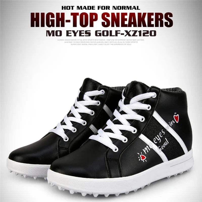 PGM Golf Shoes Anti-slip Breathable Women High Upper Inside Heightening Shoes Rotating Buckle Golf Sneakers Waterproof Shoes