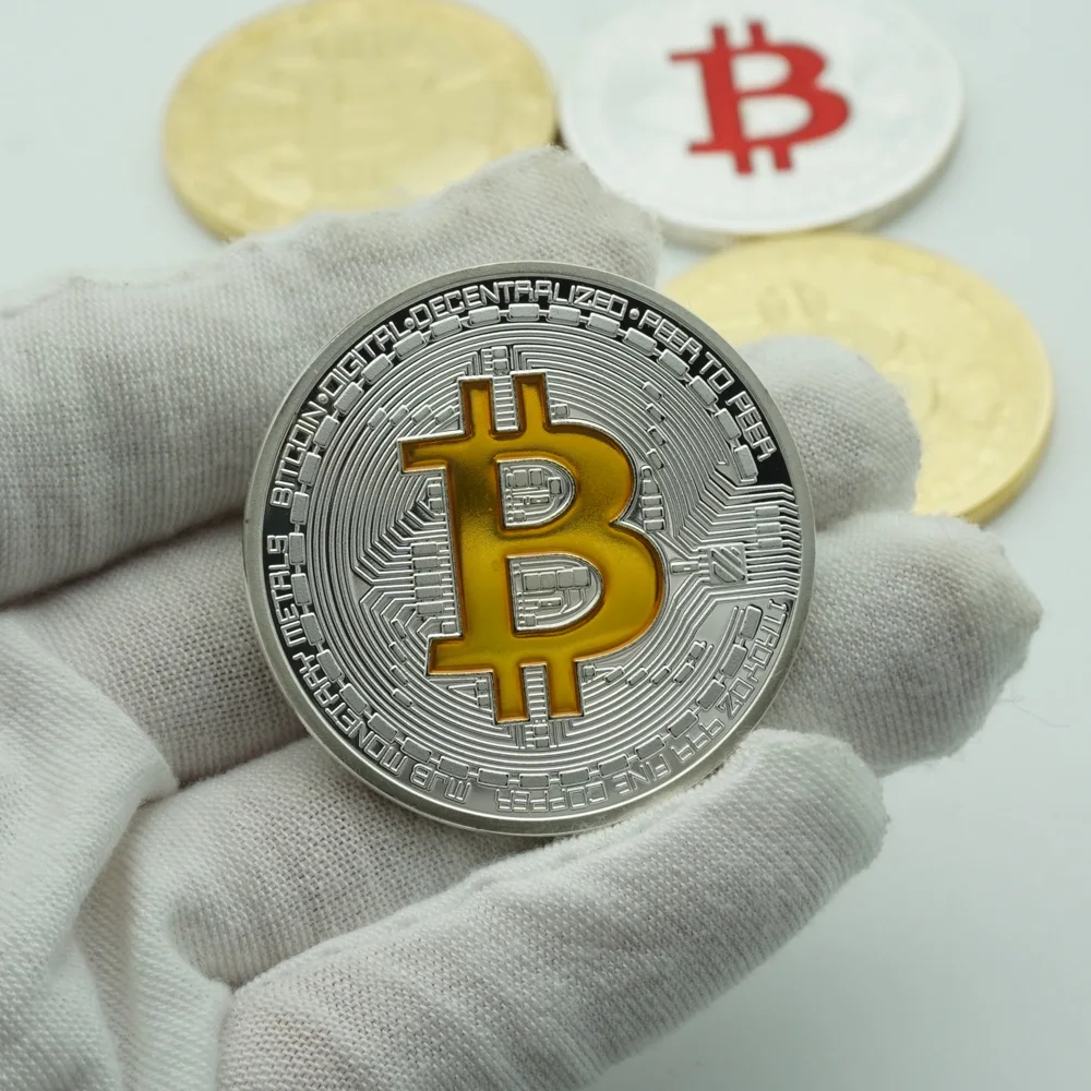 Ripple Bitcoin silver litecoin Coin Collectible Gift Casascius Bit Coin BTC Coin Art Collection Physical Commemorative Coin-0