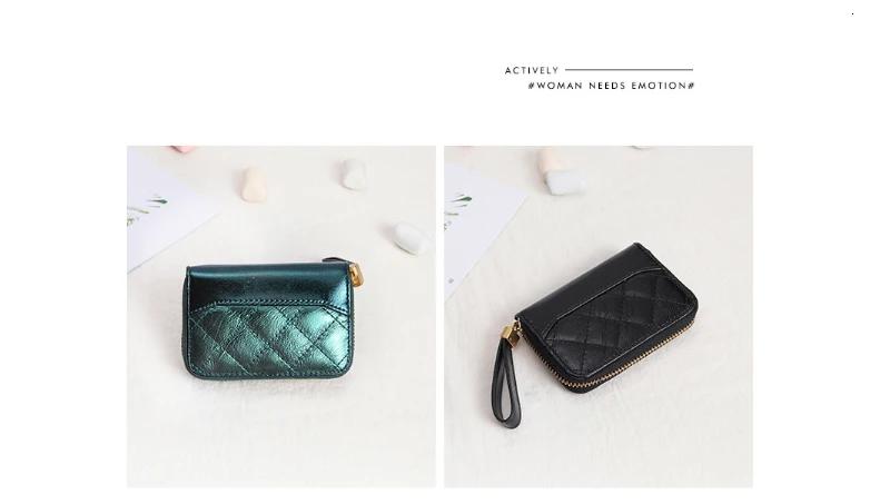 Women Cards Holder Case Wallet Card Holders Pocket Coin Genuine Leather Ladies Coin Purse Wallet Mini Clutch Bags Cartera Mujer