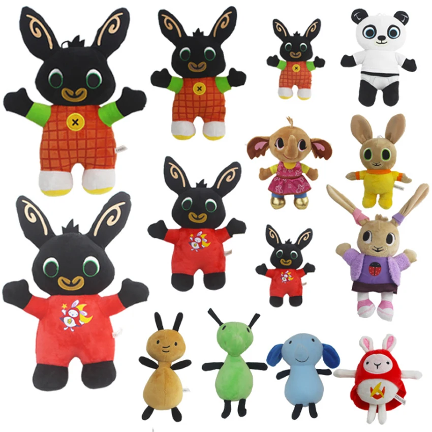 

New 15-35CM Bing Rabbit Voosh pando coco plush toy doll Stuffed Animals Elephant Panda Bear Ant soft toy gifts for Children