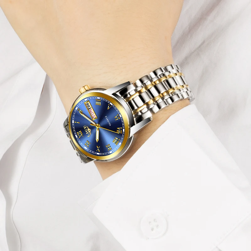 Lige Women Watches Simple Stainless Steel Clock Casual Fashion Watch Women Sport Waterproof Wristwa-2