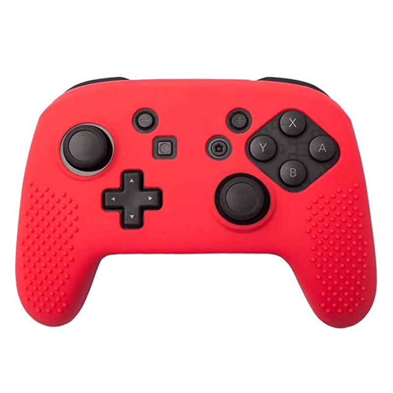 Красный Силиконовый чехол, защитный чехол для nintendo Switch Pro, джойстик, гелевый резиновый чехол - Цвет: Красный