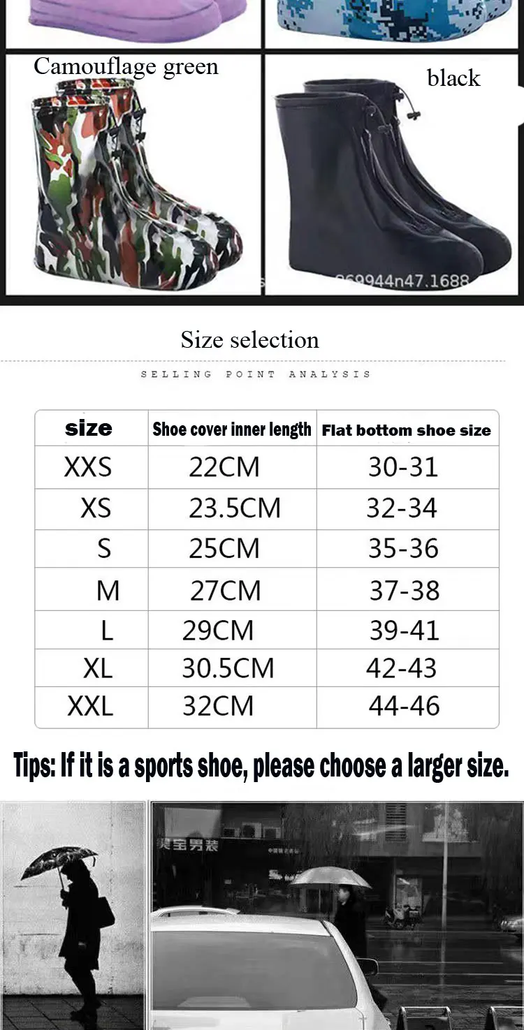 High Quality Men's And Women's Dustproof And Waterproof Shoe Covers High To Help Reusable Non-Slip Men And Women Travel Shoes