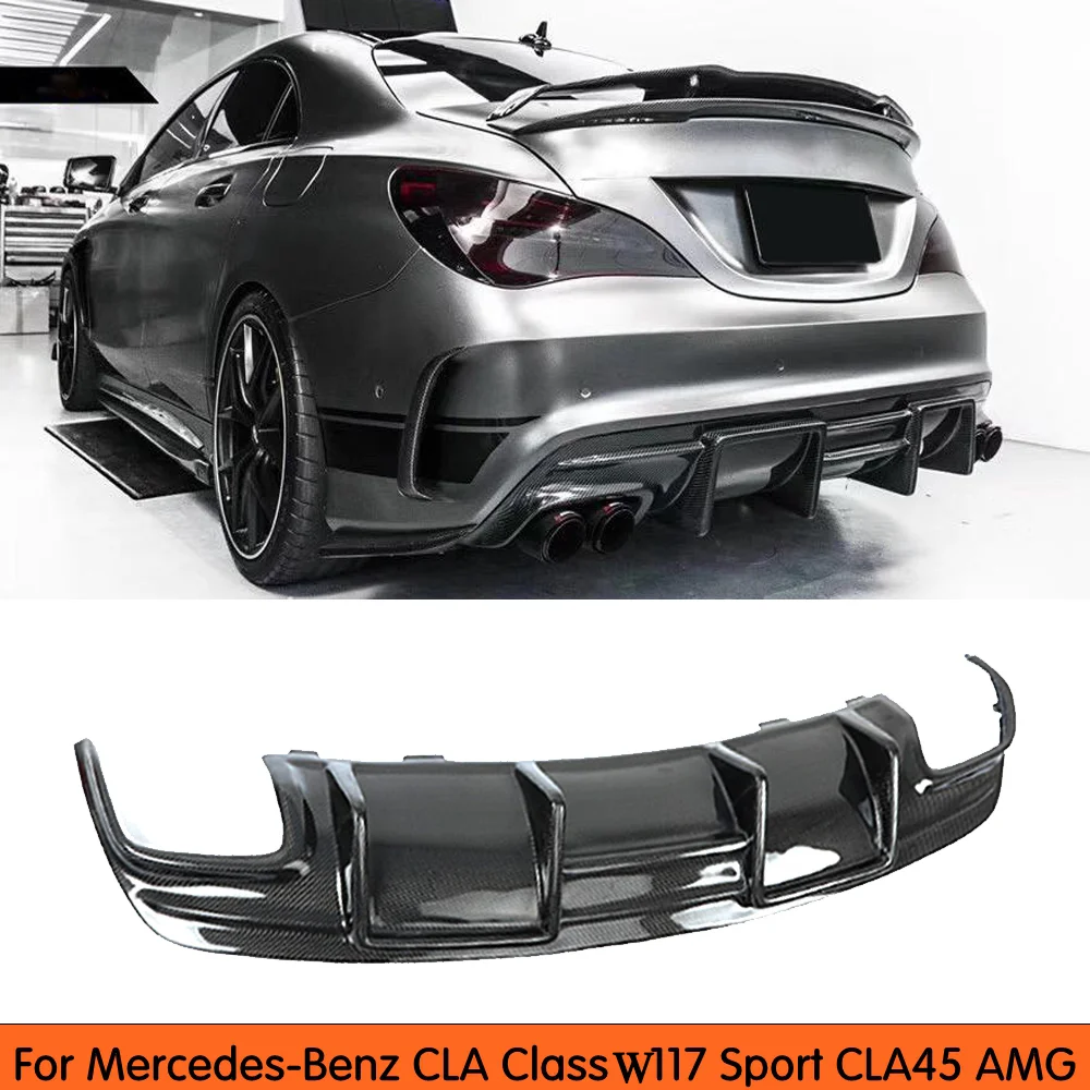 Carbon Fiber Rear Lip Spoiler Diffuser For Benz Cla Class W117 Cla200