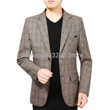 

Men's casual suit slim small suit men's suit jacket linen suit Xidan coat