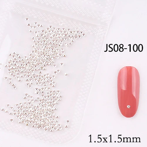 1bag approx 500pcs nail art metal rivets Nail Studs Slider Manicure metal patch for nail accessories decoration jsce-25dtrd JS08-100