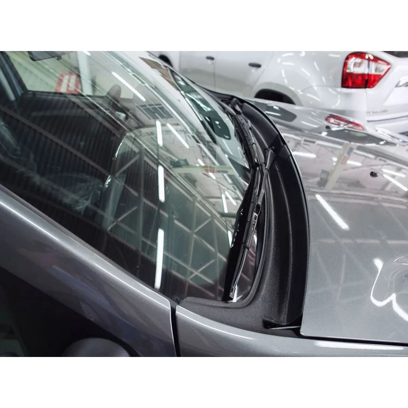 Накладка стеклоочистителей защита Жабо сборное для Nissan Terrano 2014 2020 ABS пластик