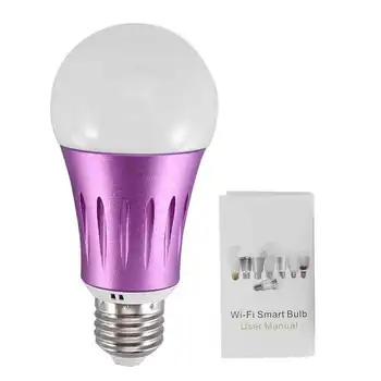 

7W RGBW Wireless WiFi Smart Home LED Light Bulb Smartphone Remote Control Lamp