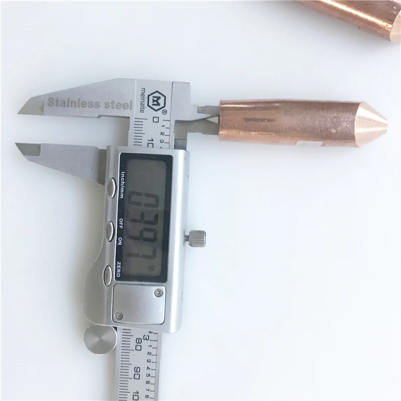 Наконечник электрода для точечной сварки, точечная сварочная головка из алюминия, медь 16*60, хромированный Цирконий, медный наконечник электрода, чашка электрода