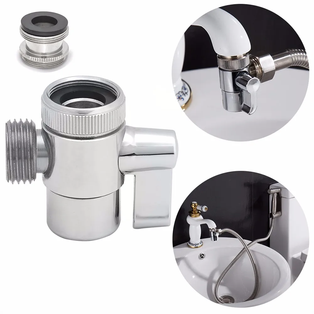 

Bathroom Brass Sink Valve Diverter Faucet Splitter to Hose Adapter M22 X M24 for Kitchen Bidet Shattaf Accessories T-valve