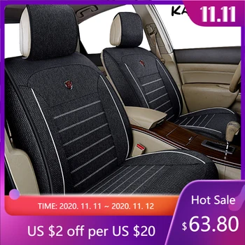 

KADULEE flax car seat cover for lancia ypsilon land cruiser 200 land rover discovery 3 lanos largus Auto accessories car-styling