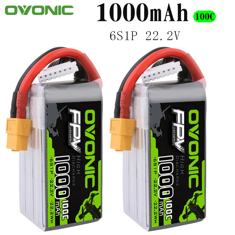 Литий полимерный аккумулятор GENS ACE OVONIC 1000 мАч 1300 1550 в 18 5 22 2 с XT60 1 шт.|Детали и