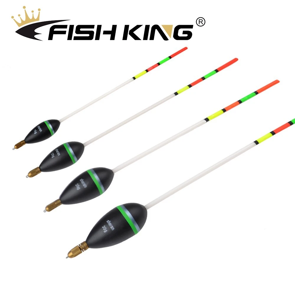 Fish King Fishing Float 15g20g25g30g Bobber Cork Floating Float Wood 25