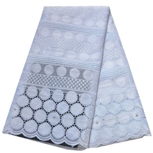 Модная Белая швейцарская вуаль, кружево в швейцарском стиле, высокое качество, новое открытое Африканское кружево, швейцарская вуаль, кружевная ткань с вышивкой