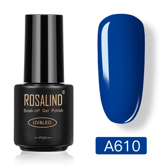 ROSALIND Nail Gel Polish Neon Luminous Hybrid Varnish Manicure Semi Permanent UV Gel Nail Art Base Top Coat Gel Nail Polish New A610