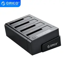 ORICO 6648US3-C USB 3.0 2.5 & 3.5 inch SATA External Hard Drive Dock 4-Bay Off-line Clone Hdd Docking Station - Black