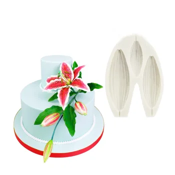 

Lily Petal Silicone Molds For Fondant Cake Decoration Tools Sugarcraft Cookie Moulds Petal Flower Cutter Tools DIY Baking Tool