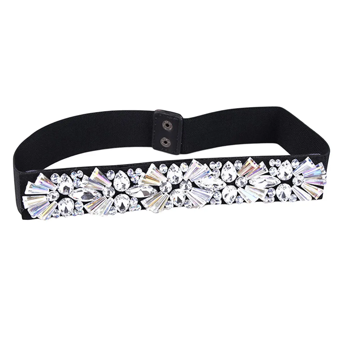 New Design Colorful Rhinestone Crystal Flower Bead Waist Belts Women Waist Belt Accessories Ladie Corset Strap Waistband