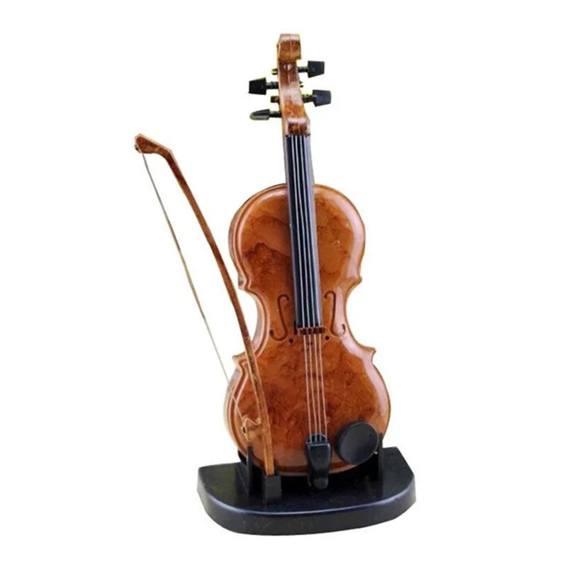 

Hand-Drawn Violin Music Box Ornaments Cute Mini Music Box Birthday Gift Violin Miniature Crafts Home Decoration