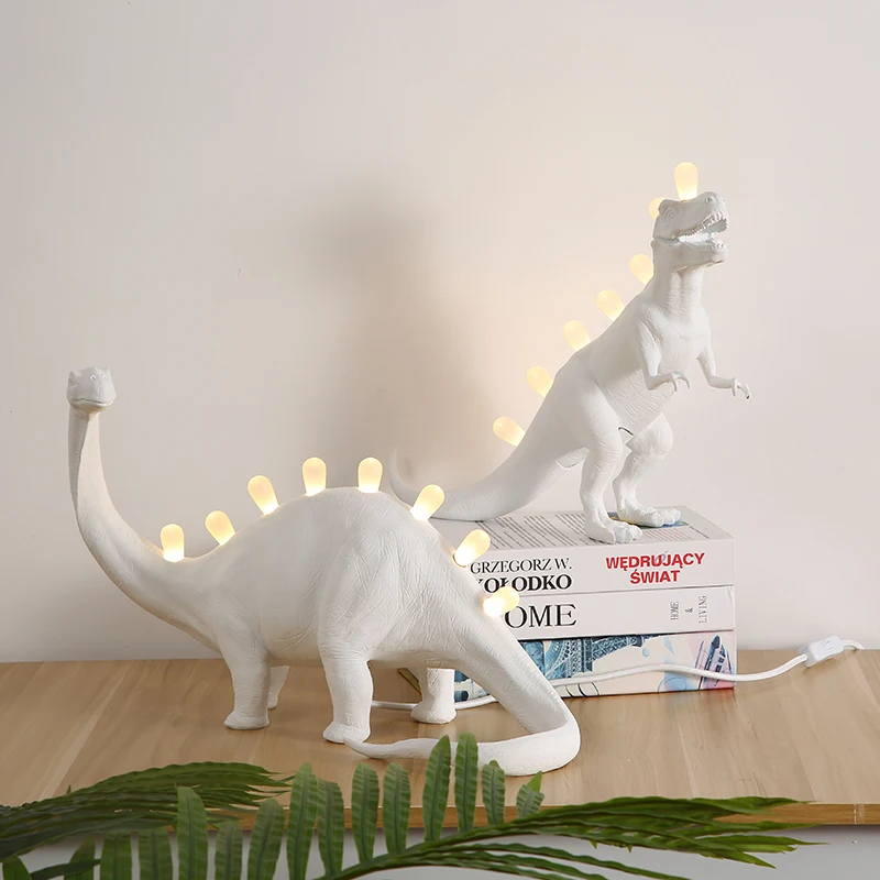 solidariteit kussen escaleren Seletti Jurassic Table Lamps For Bedroom Resin Bronto T-rex Dinosaur Desk  Lamp Led Light Fixtures Home Art Decor Lighting Design - Table Lamps -  AliExpress