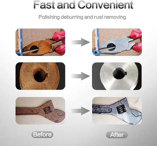 Dischi Abrasivi Roll-Lock 50 Mm - Set 31 Pezzi Con Grana 40, 60, 80 - Per Levigatura E Sbavatura - Foto 4