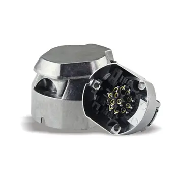 

13Pin Metal Trailer Socket Aluminium Alloy 13 Way Lights Connectors Electrics Adapter For Car RV Caravan