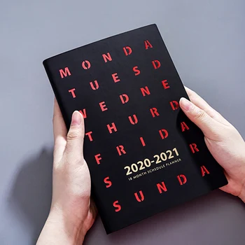 

Agenda 2020/2021 Planner Organizer A5 Diary Notebook Business Journal Weekly Notepad Monthly Travelers Daily Note Book with Pen