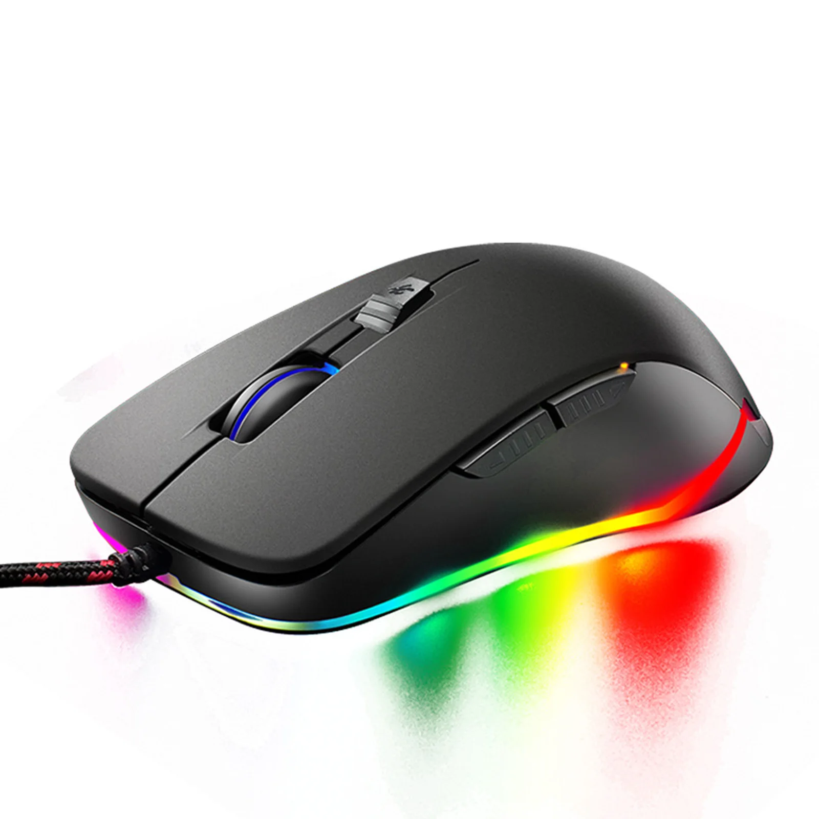 V6 RGB LED Backlit Gaming Mouse 1000/1500/2000/3000/4000 DPI USB Ergonomic Gaming Mouse for Gamers PC Laptop