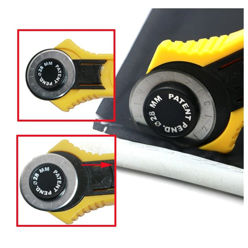 45mm 28mm Rotary Cutter for leather Set Blades for fabric Circular Quilting Cutting Patchwork Cut Tool Quilter Leather Cutter-5