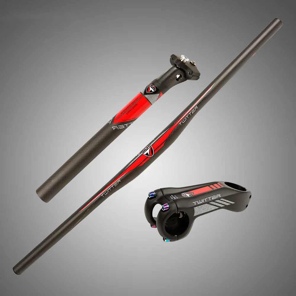 

Carbon fiber mountain bike set of three sets of carbon straight wrapped carbon vertical pipe double nail carbon fiber seat pipe