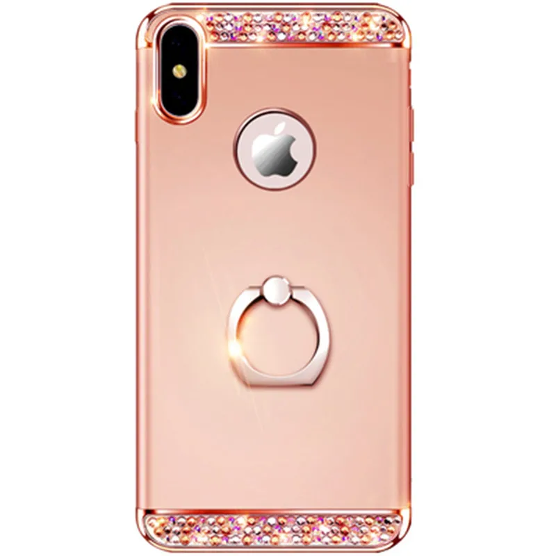 Роскошный чехол для iphone 11 pro max 360 Ультратонкий телефона 7 8 plus 6 6s XR X XS MAX 5 5S SE 3 в 1