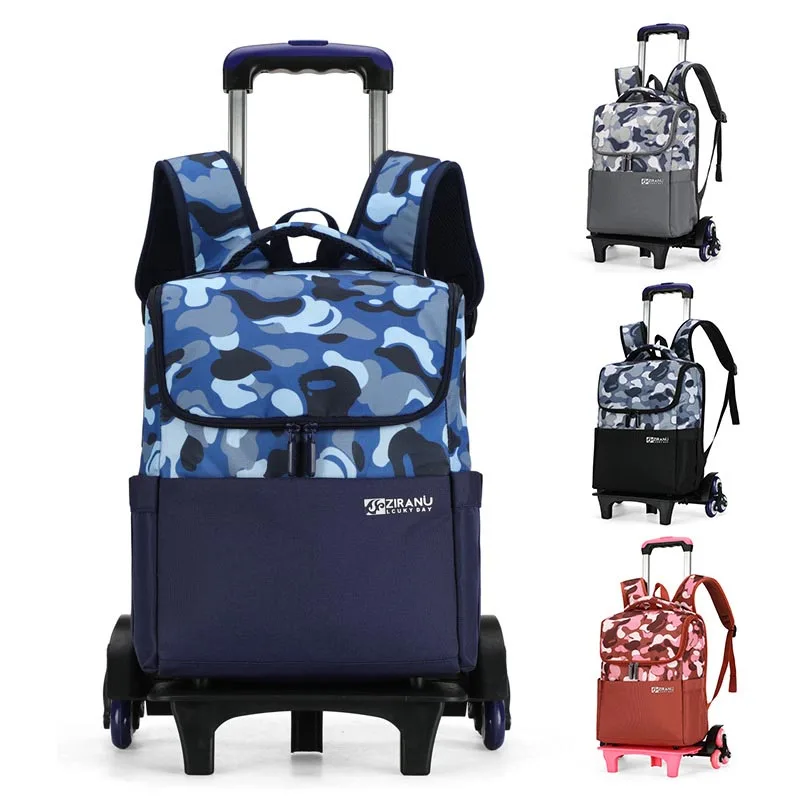 

Big capacity removable waterproof fashion trolley bag primary school student breathable wear-resistant and compressive shoulder