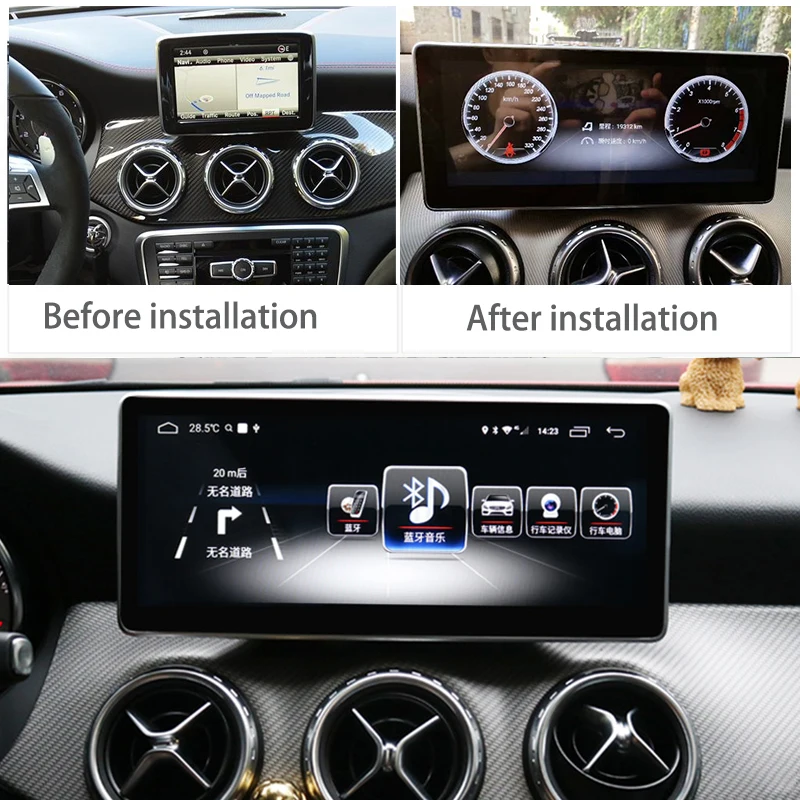 Cheap Liandlee Car Multimedia GPS Audio Radio For Mercedes Benz MB A Class W176 A160 A180 A200 2012~2018 CarPlay TPMS Navigation NAVI 1