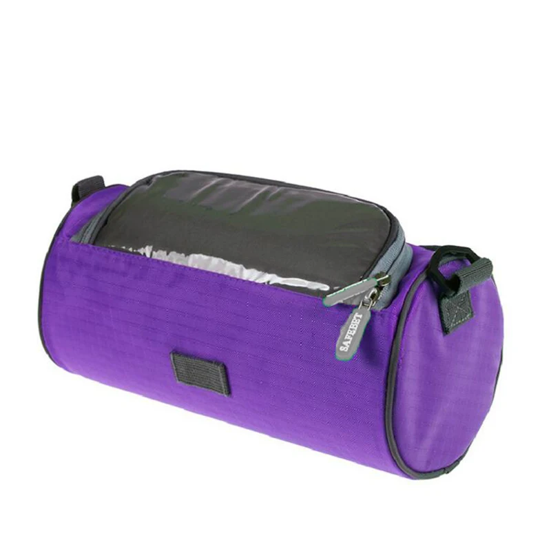 Multifunction Phone Storage Bag Bicycle Equipment Cylindrical Outdoor Detachable Shoulder Strap Waterproof Touchscreen Portable